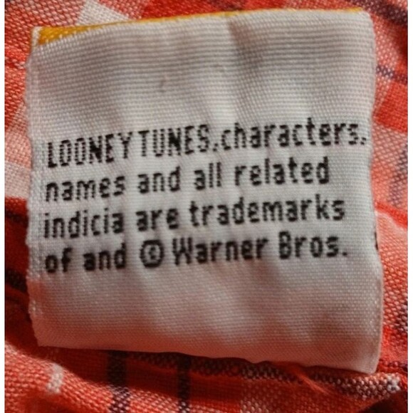 VTG Original Looney Tunes Womens Med Bust 38" Tweety Bird Checkered Vest 24" OAL - Picture 8 of 11